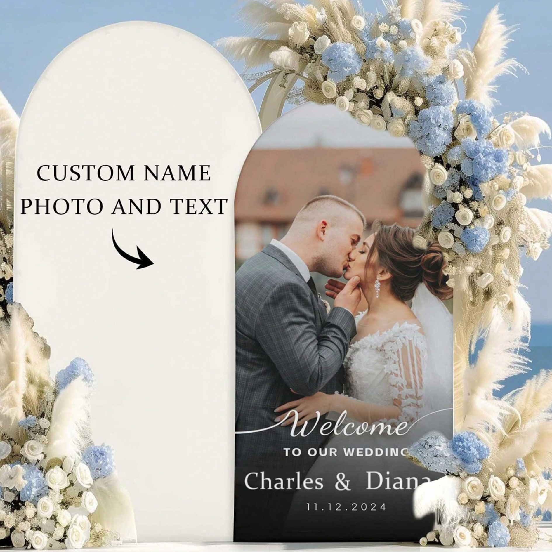 Personalized all-over print backdrop cloth cover