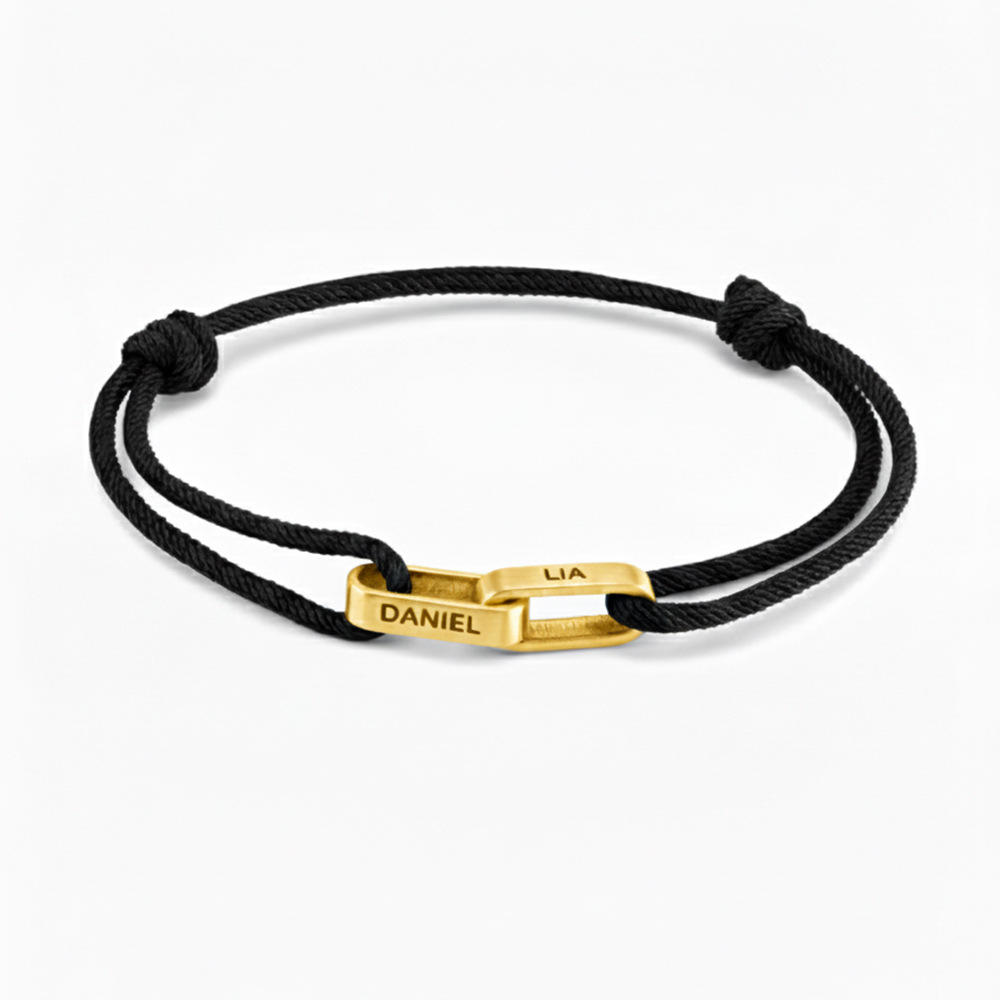 Personalized Interlocking Name Bracelet