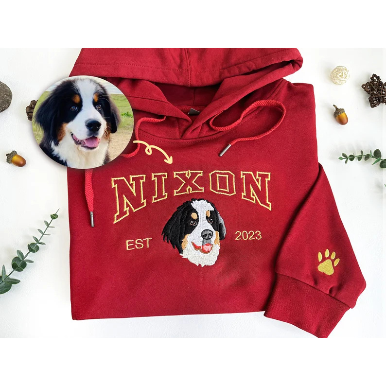 5-8cm Color Personalized Embroidered Hoodie Portrait