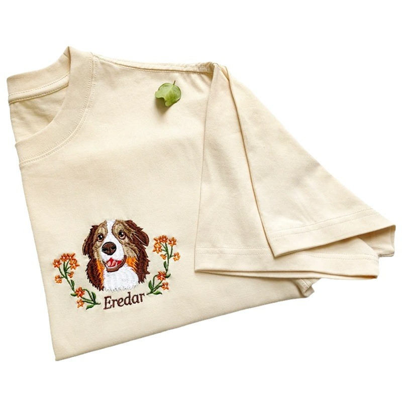 5-8cm Color Embroidered T-shirt