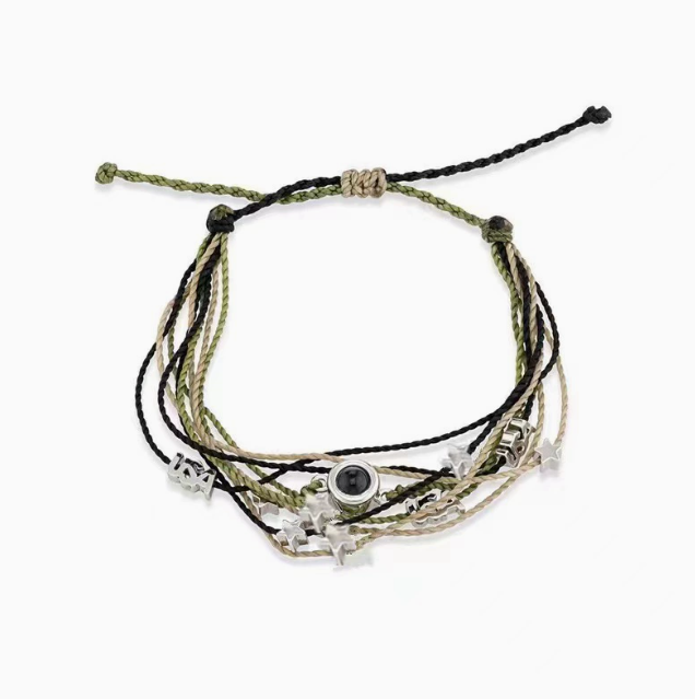 Personalized Multi Layer Projection Bracelet