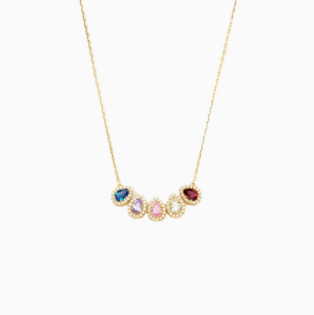 Personalized Family Birthstone Necklace