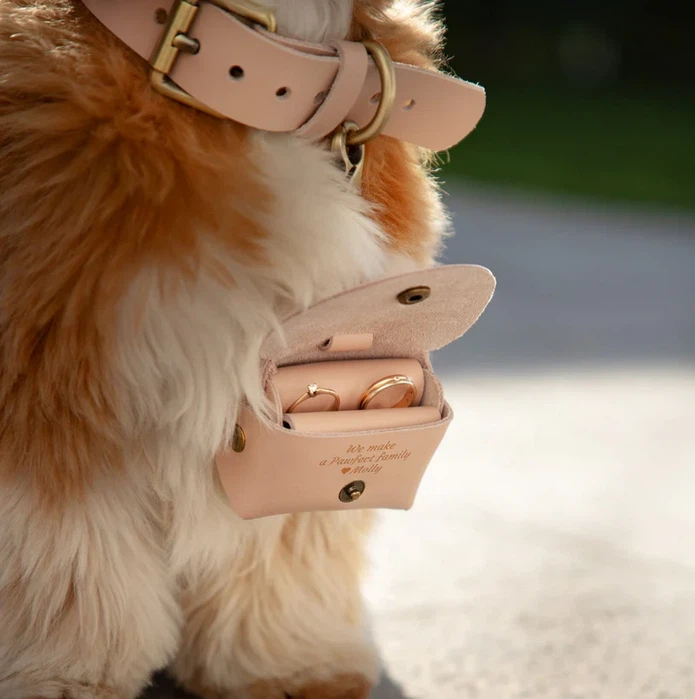 Personalized Wedding Ring Bearer Pouch & Carrier for Pet