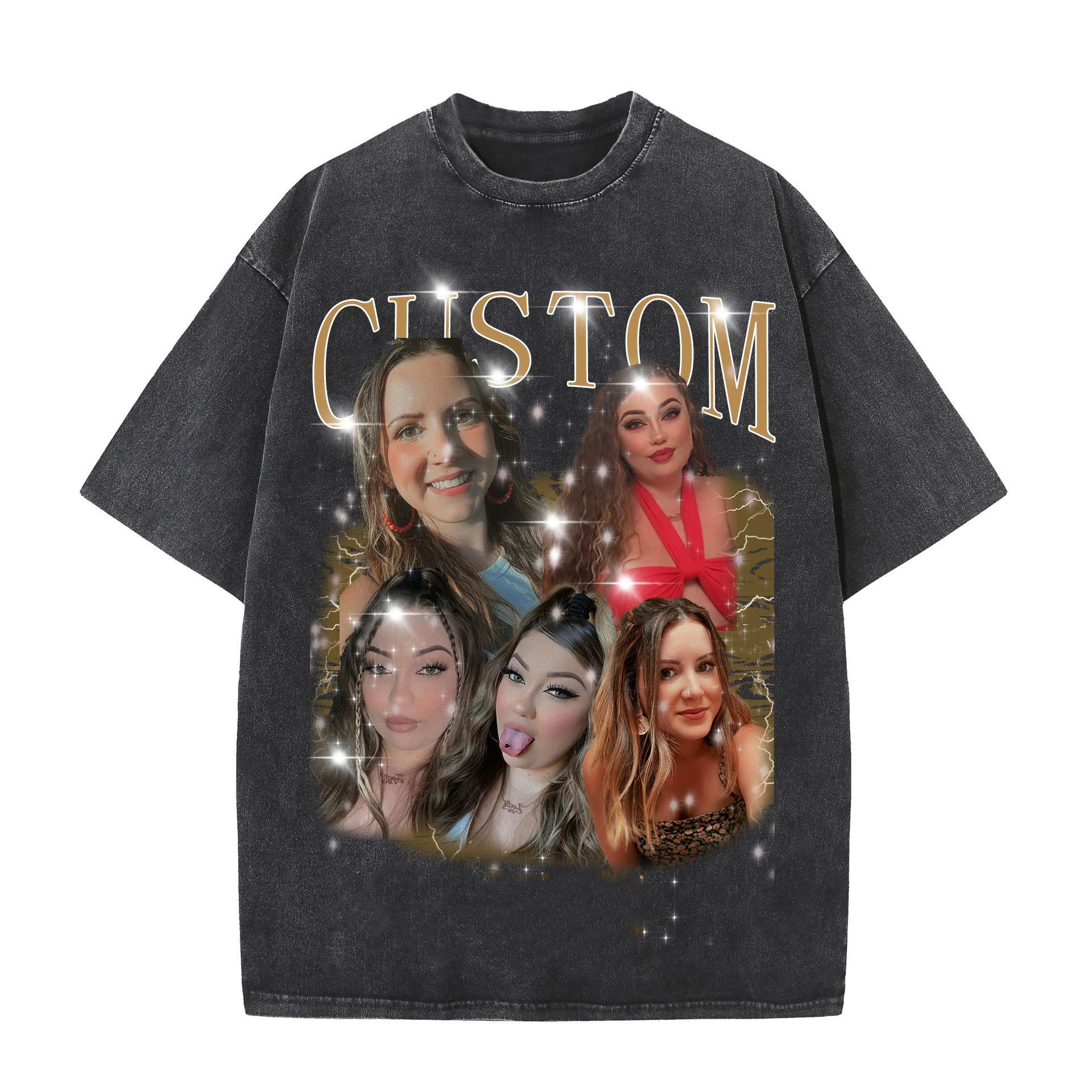 Custom Printing Distressed Tshirt