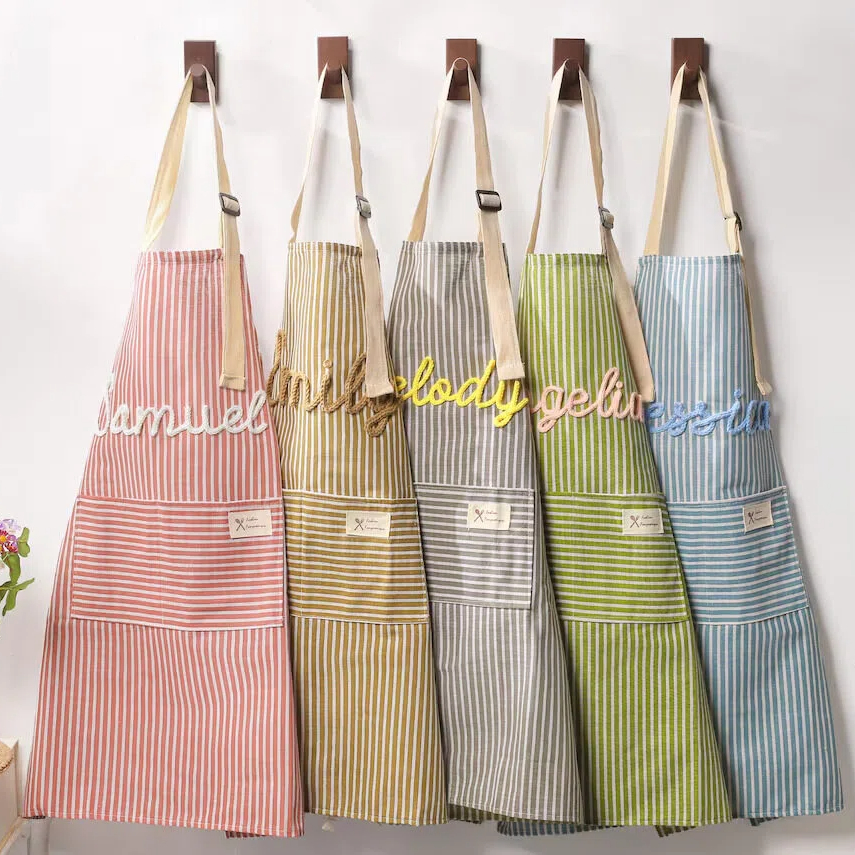 Personalized Hand-Embroidered Apron