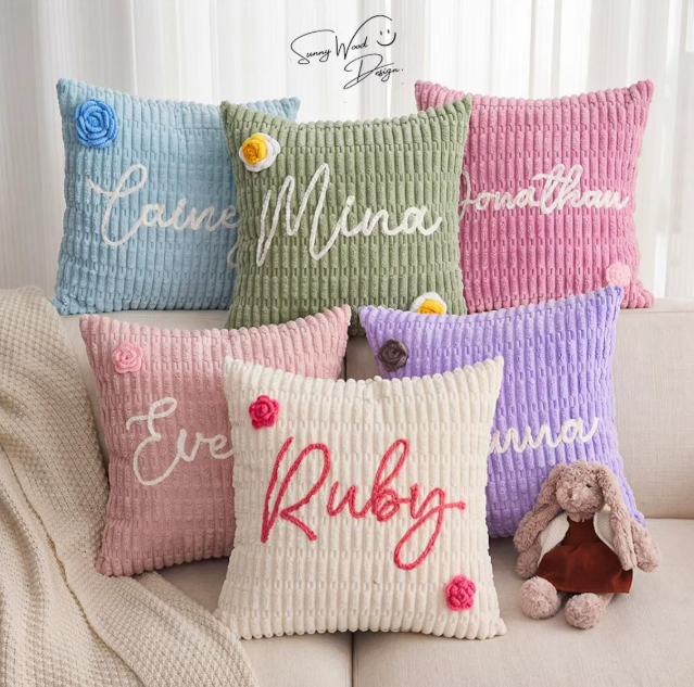 Custom Name Throw Pillows