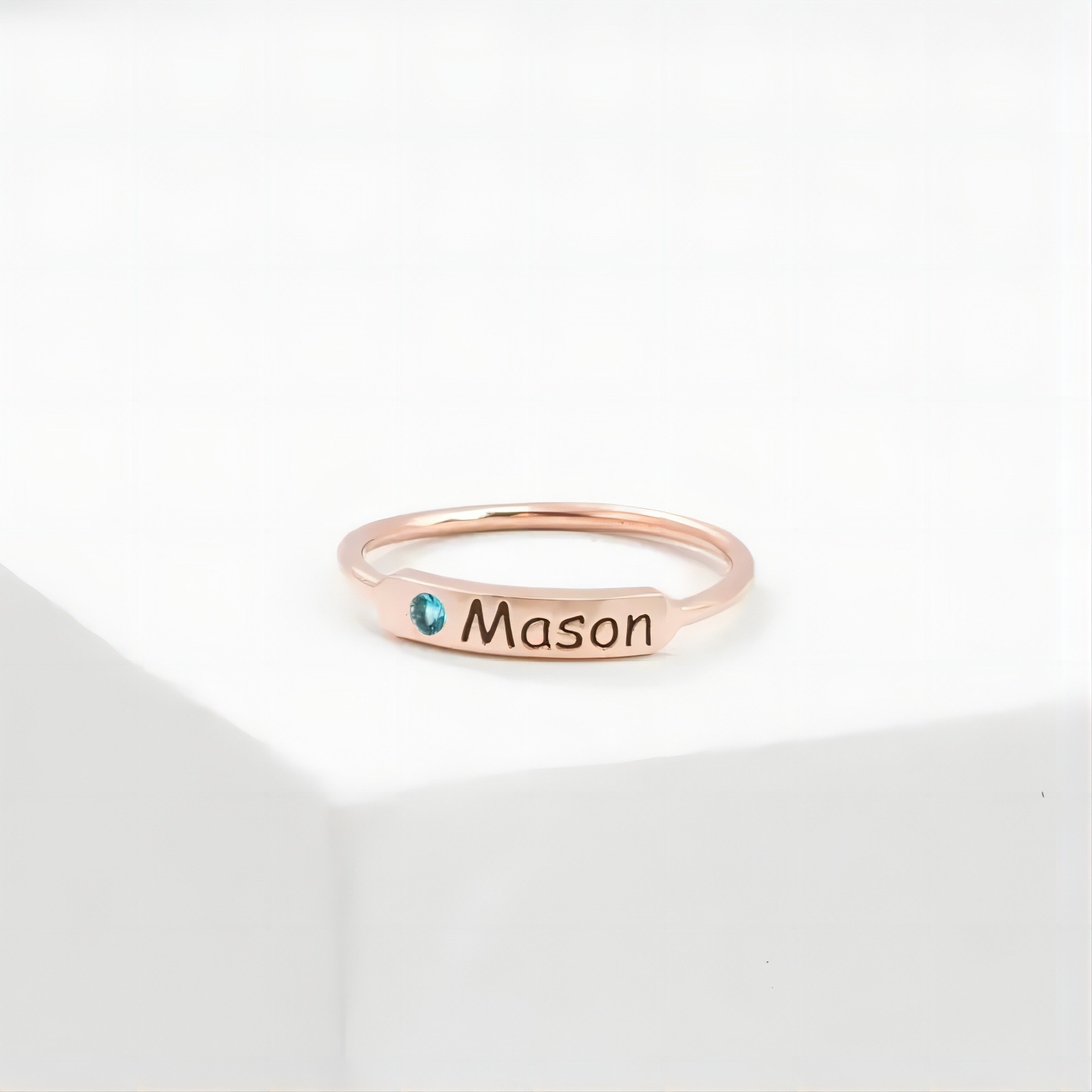 Personalized Birthstone Ring