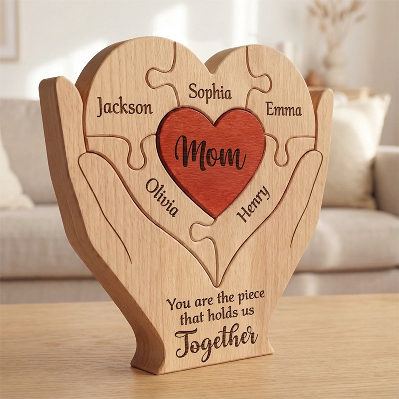 Personalized Family Wooden Puzzle