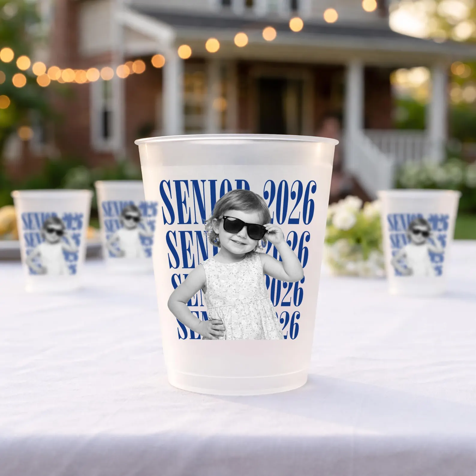 Personalized Frosted Plastic Cups
