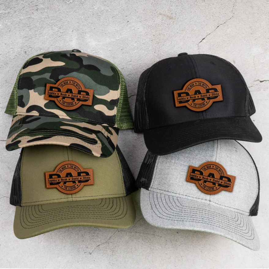 Custom Leather Patch Hat