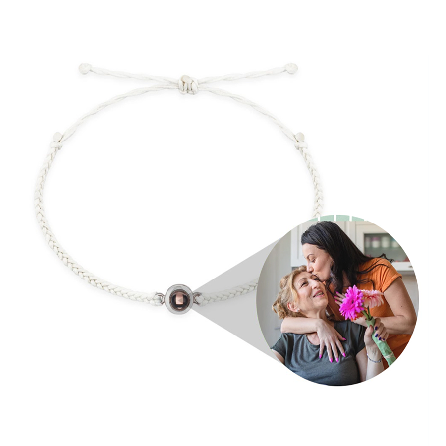 Photo customization projection bead nylon rope bracelet