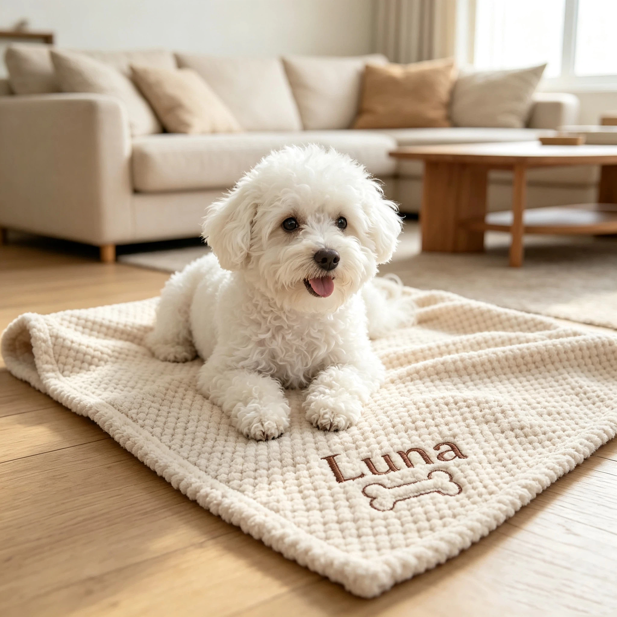 Custom Embroidered Pet Blanket