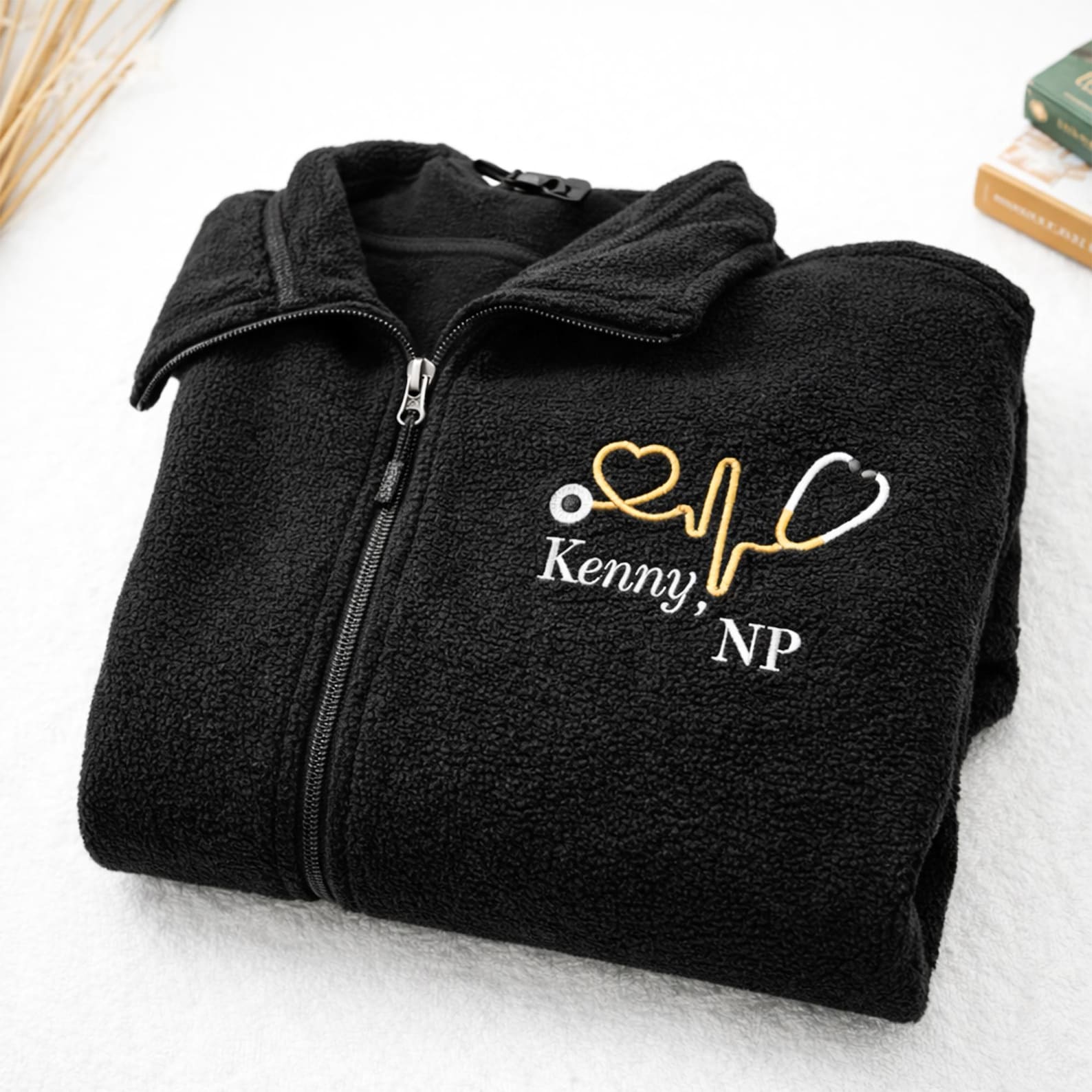 Custom Embroidered Fleece Jacket - Women