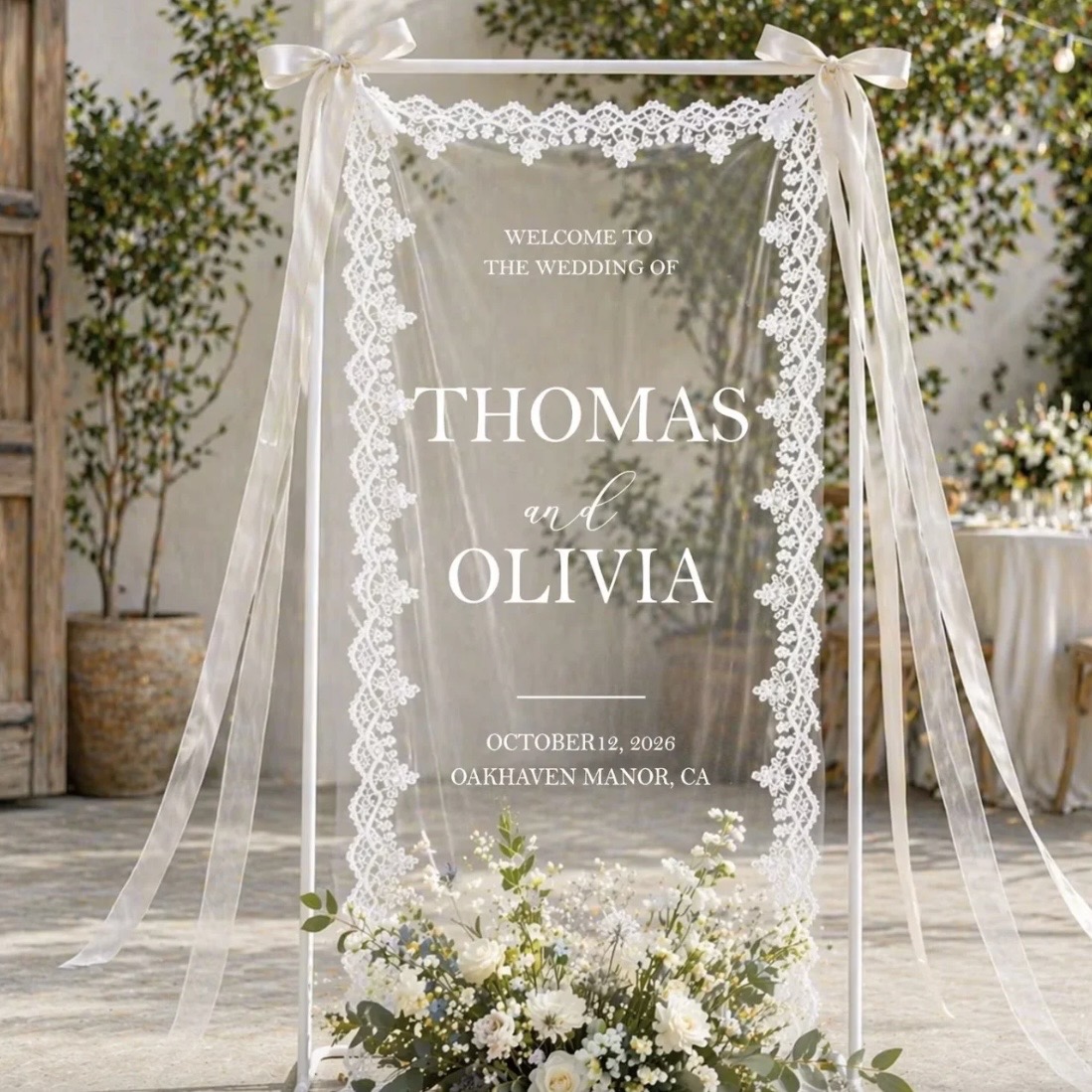 Lace Welcome Banner