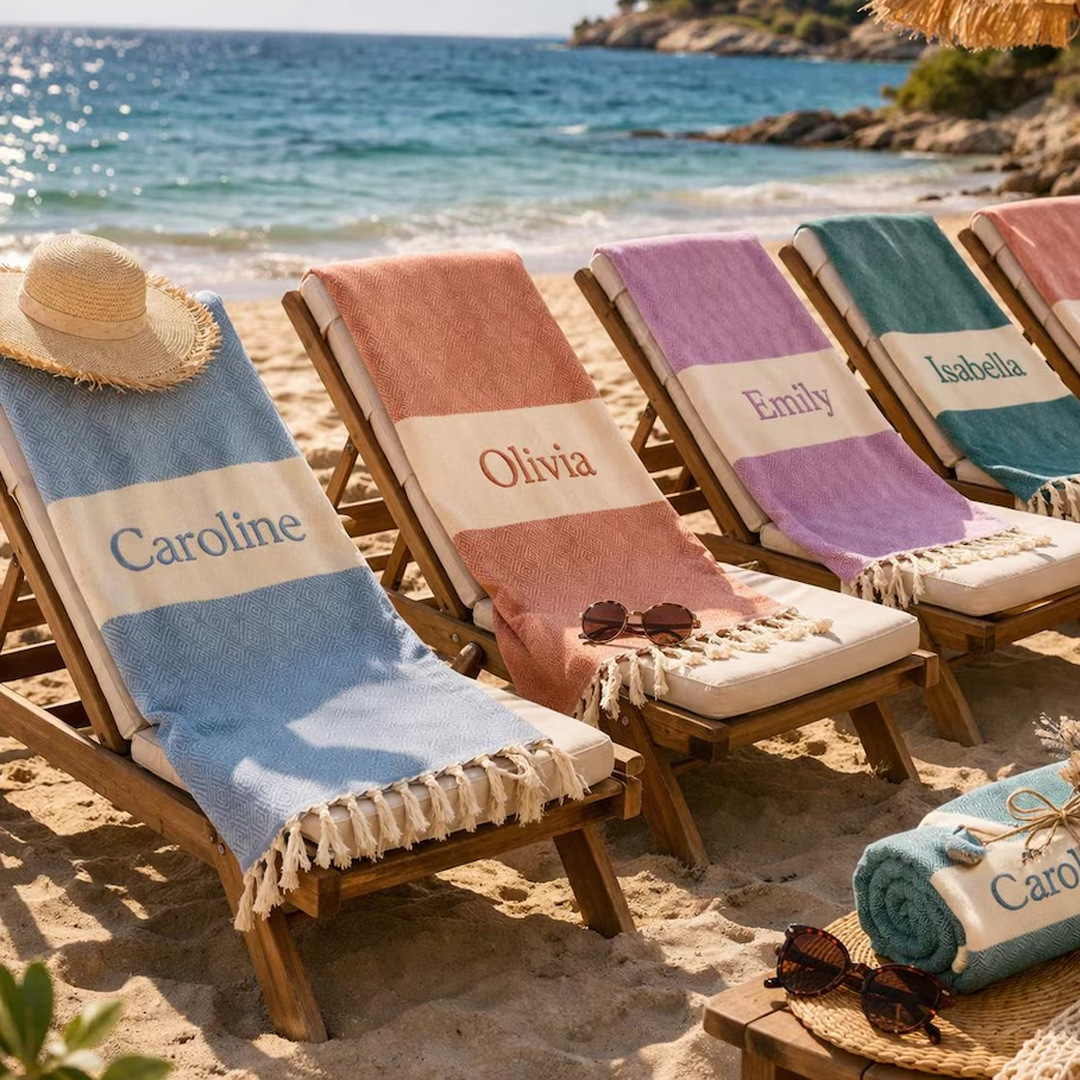 Custom Embroidered Beach Towel