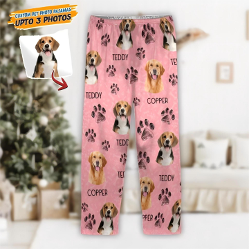 Customized printed flannel pants