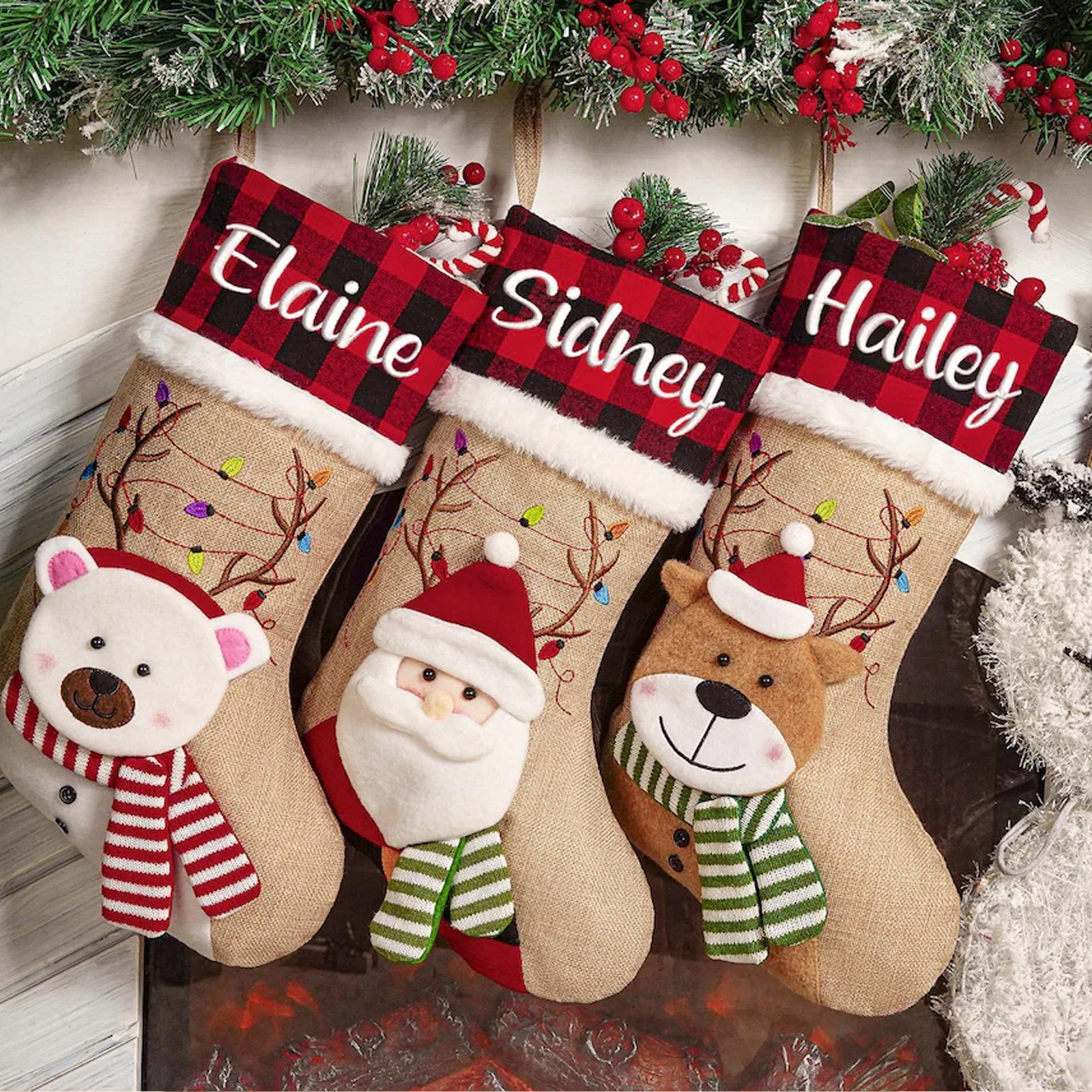 Custom Embroidered Christmas Stockings