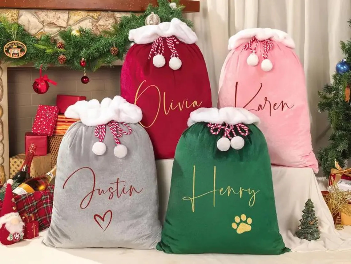 Personalized Large Santa Sack - Christmas Bag