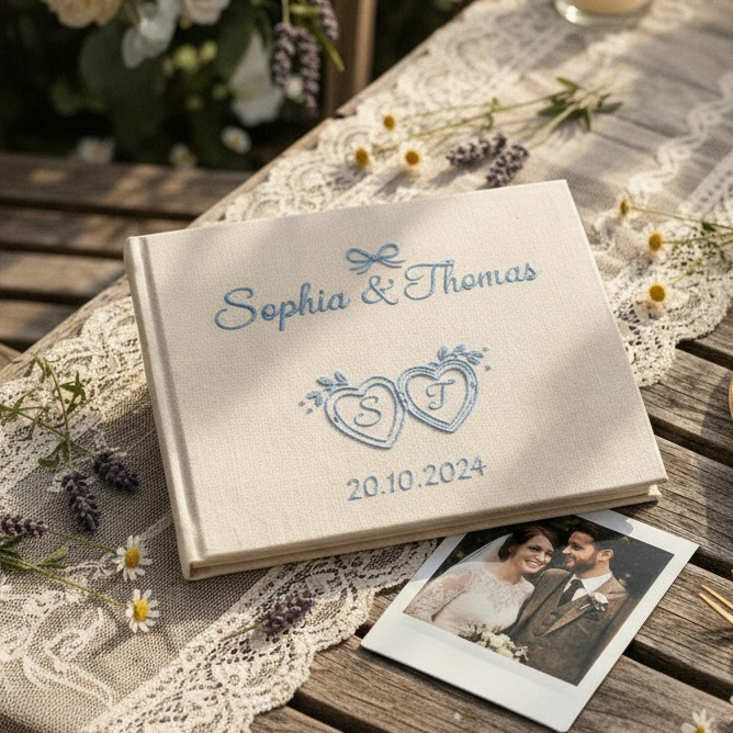 Personalized Embroidered Memory Book