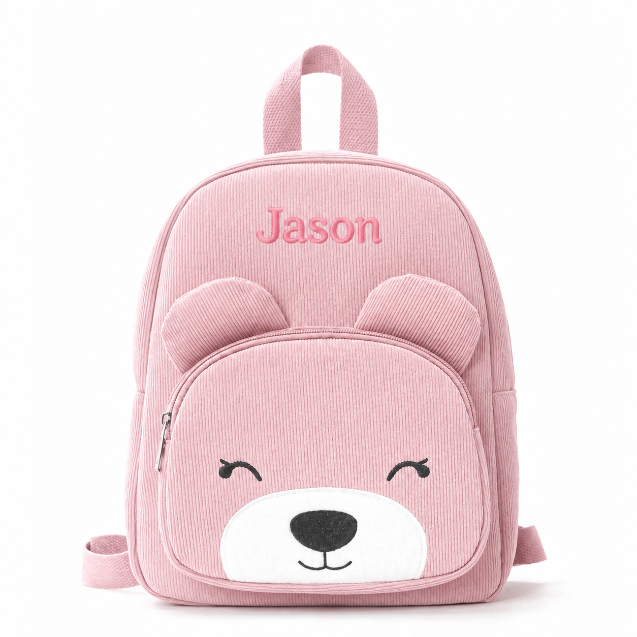 Embroidered bear backpack