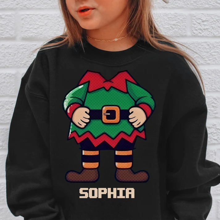 Personalized children's Christmas hoodie