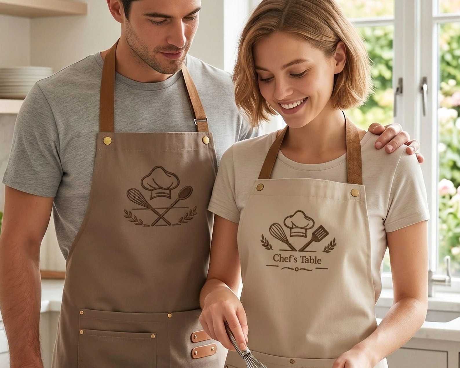 Custom Logo Waterproof Apron, Commercial Work Apron for Home Kitchen, Restaurants, Cafes, and Catering