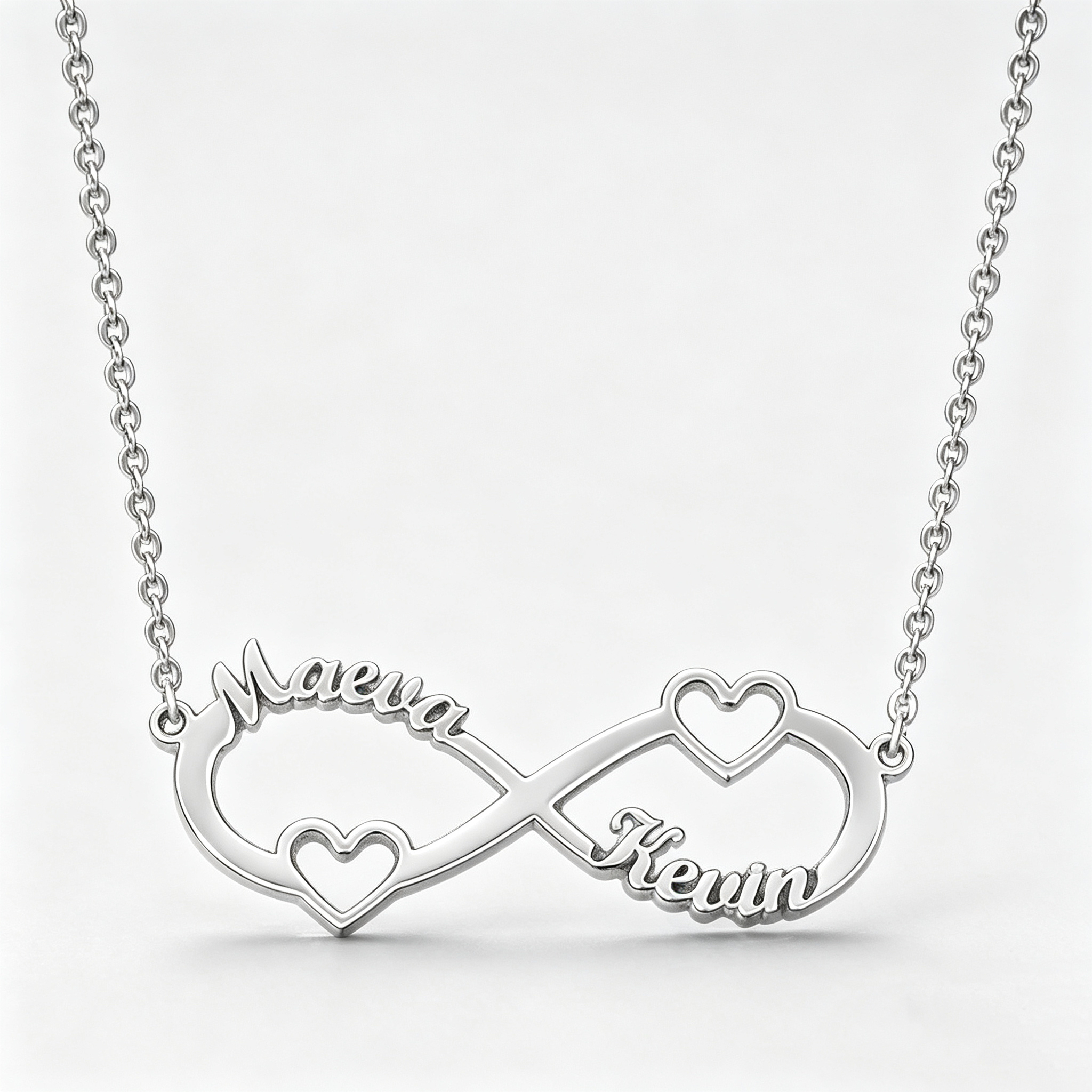 Custom Heart Infinity Name Necklace